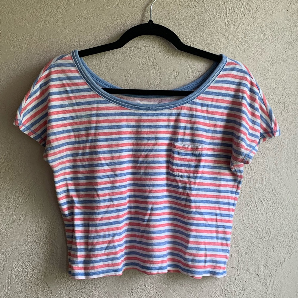 Striped crop top